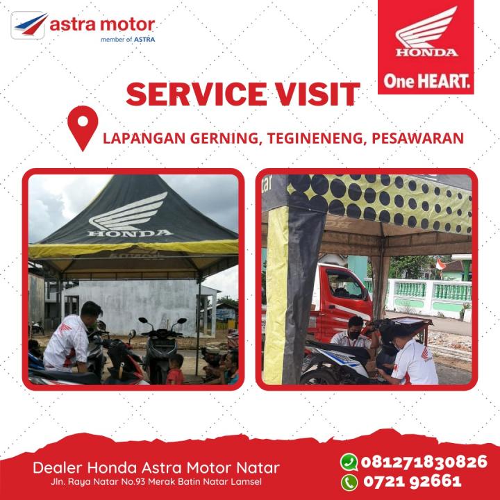 Ahass Astra Motor Natar Hadir Kembali Service Visit di Lapangan Gerning